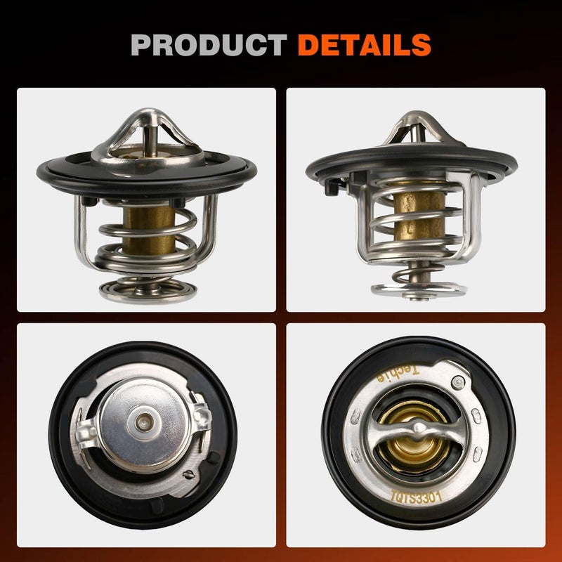 Techie Engine Thermostat 19301-PAA-306 Compatible with Honda Civic 1991-2003,Accord 1990-2002,CR-V 1997-2001 for Acura Integra 1990-2001,Acura Legend 1986-1990,Replace for 19301PLC315 - Image 2